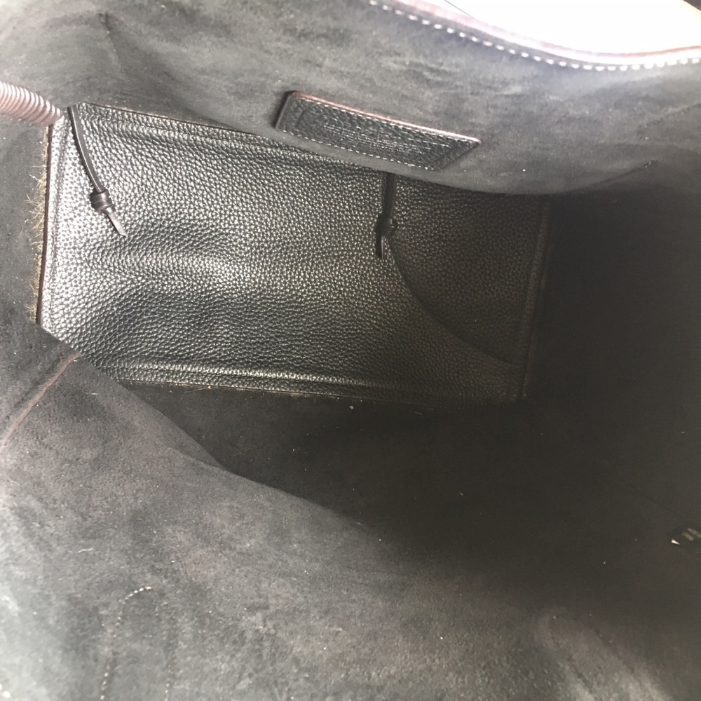 SOLD - COACH RIP AND REPAIR BLACK LEATHER TOTE BAG - Picture 8 of 8